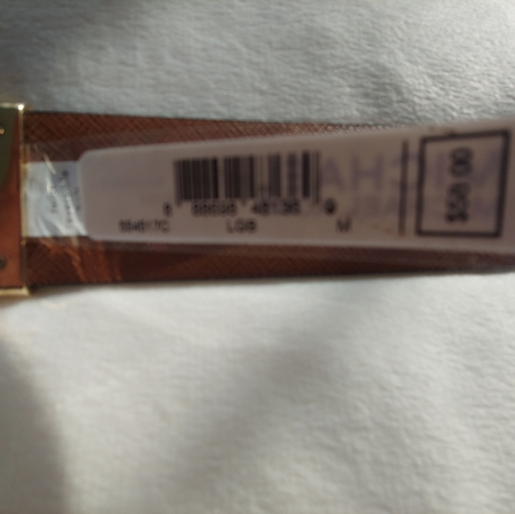 NWT MICHAEL Michael Kors Signature Logo Belt w/ Reversible Logo Plaque– Size M main image 8